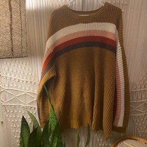 Terra & Sky Rainbow Sweater Size XXL